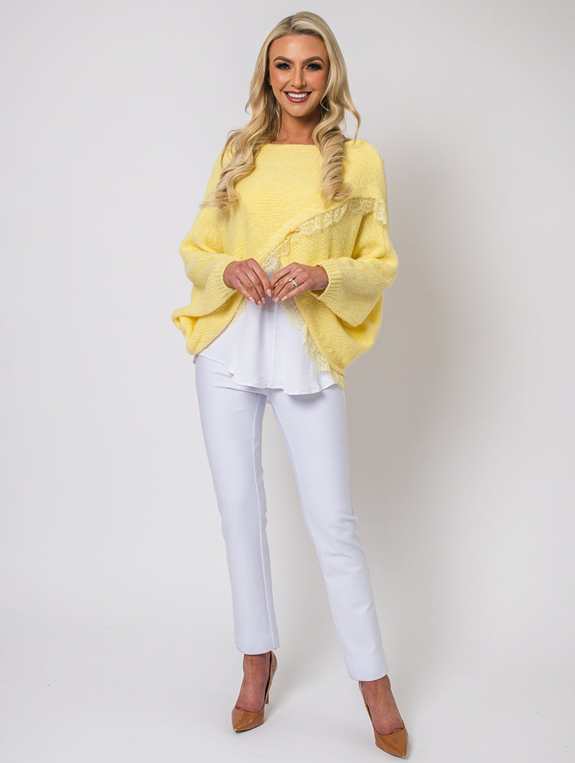 Crossover Top - One Sizes - Sizes 10-16 - Lemon
