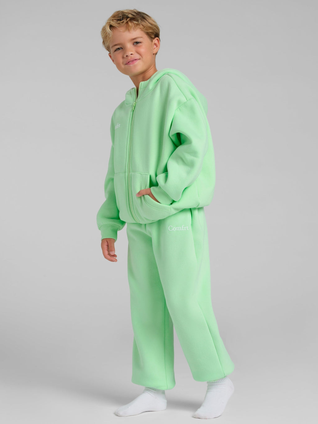 Cloud Zip Kids Hoodie