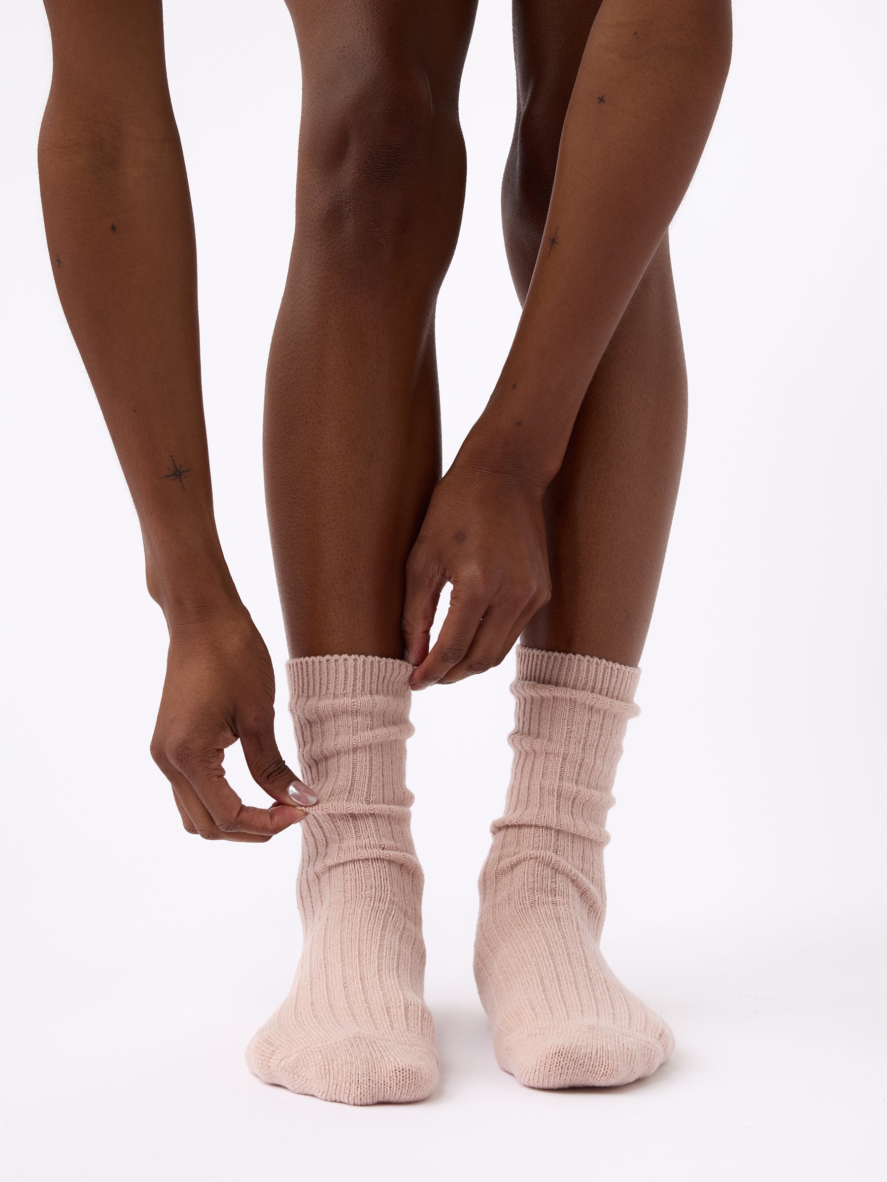 Women's Plush Lounge Calf Sock