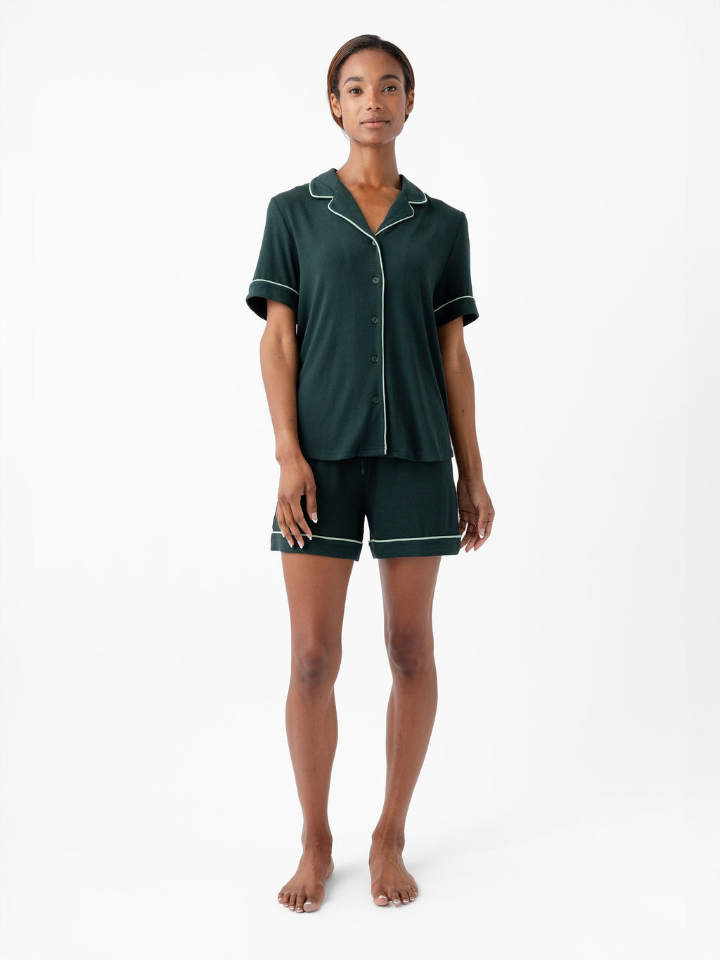 Women's Bamboo Rib-Knit Classic Pajama Short - Last Chance