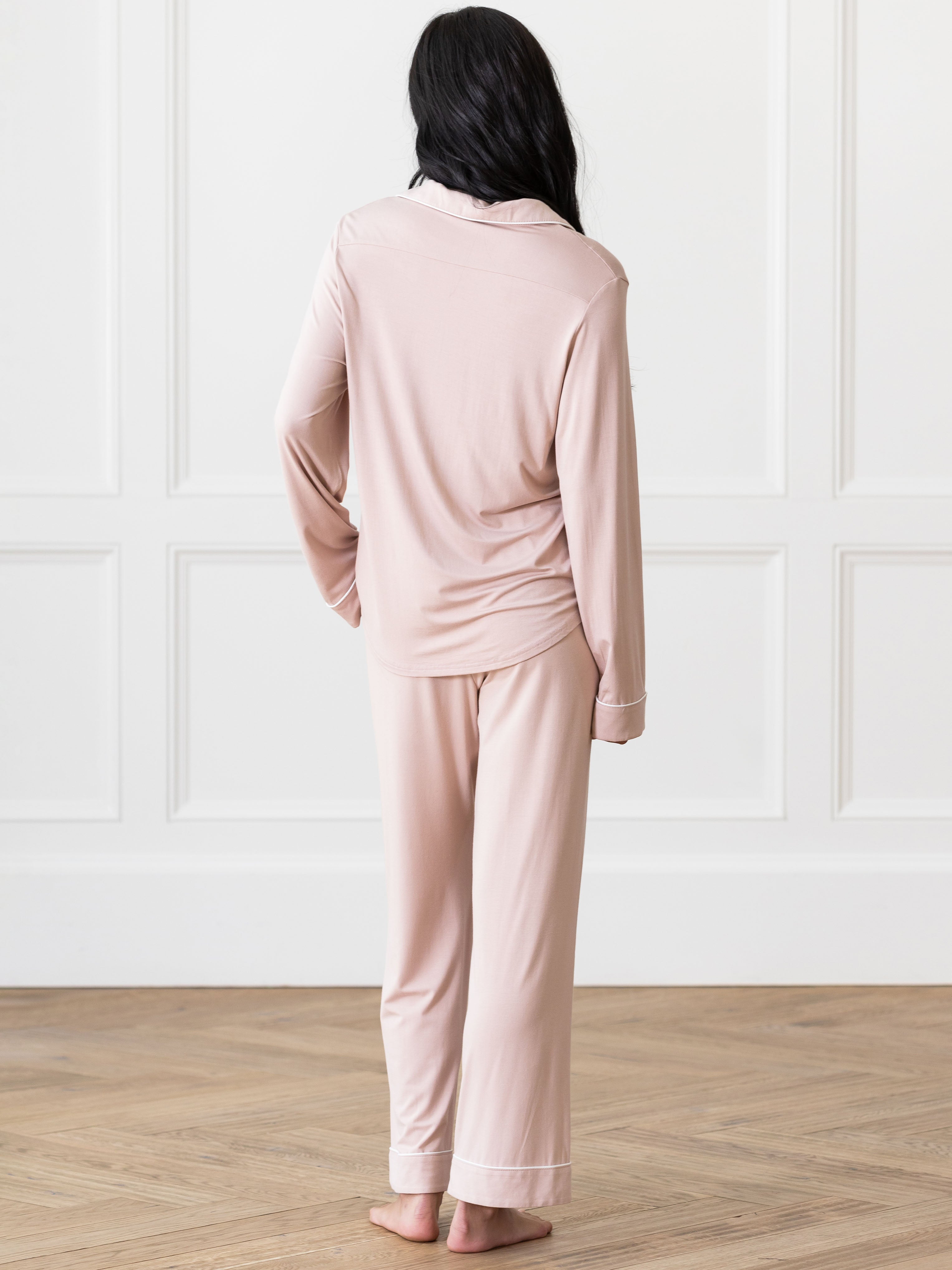 Women's Bamboo Stretch-Knit Long Sleeve Pajama Top - Last Chance