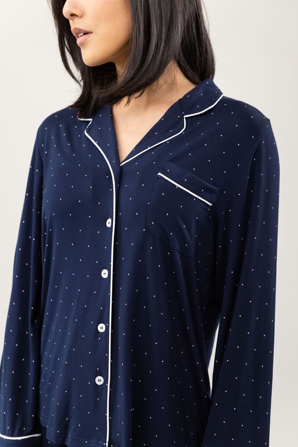 Women's Bamboo Stretch-Knit Long Sleeve Pajama Top - Last Chance