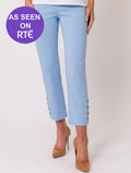 Button Crop Moda - Baby Blue
