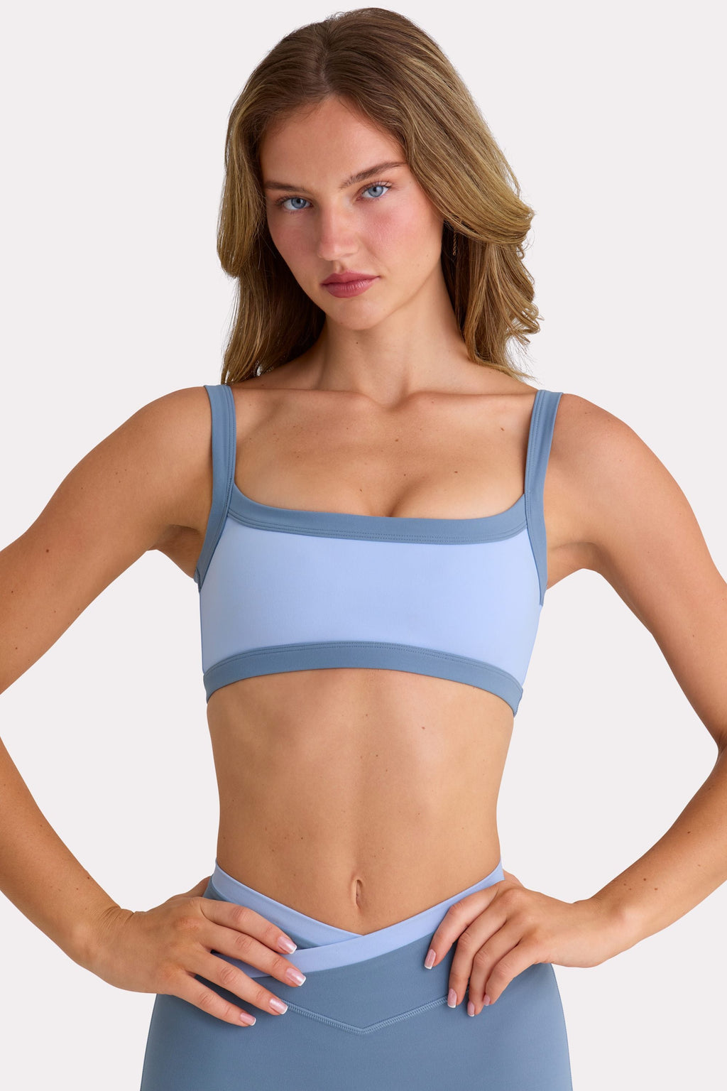 Soft Active Sports Bra in Sky