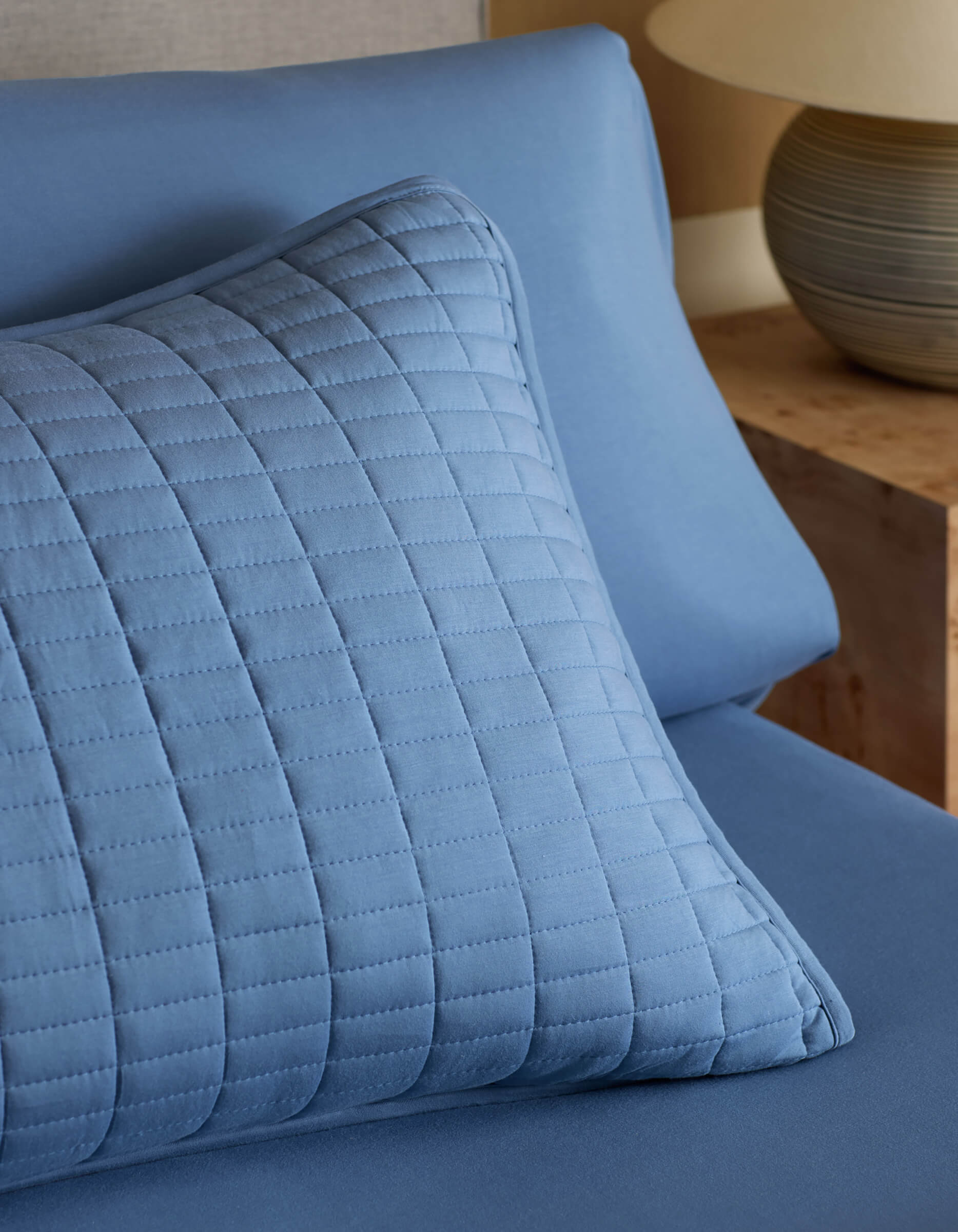 Bamboo Jersey Quilted Shams