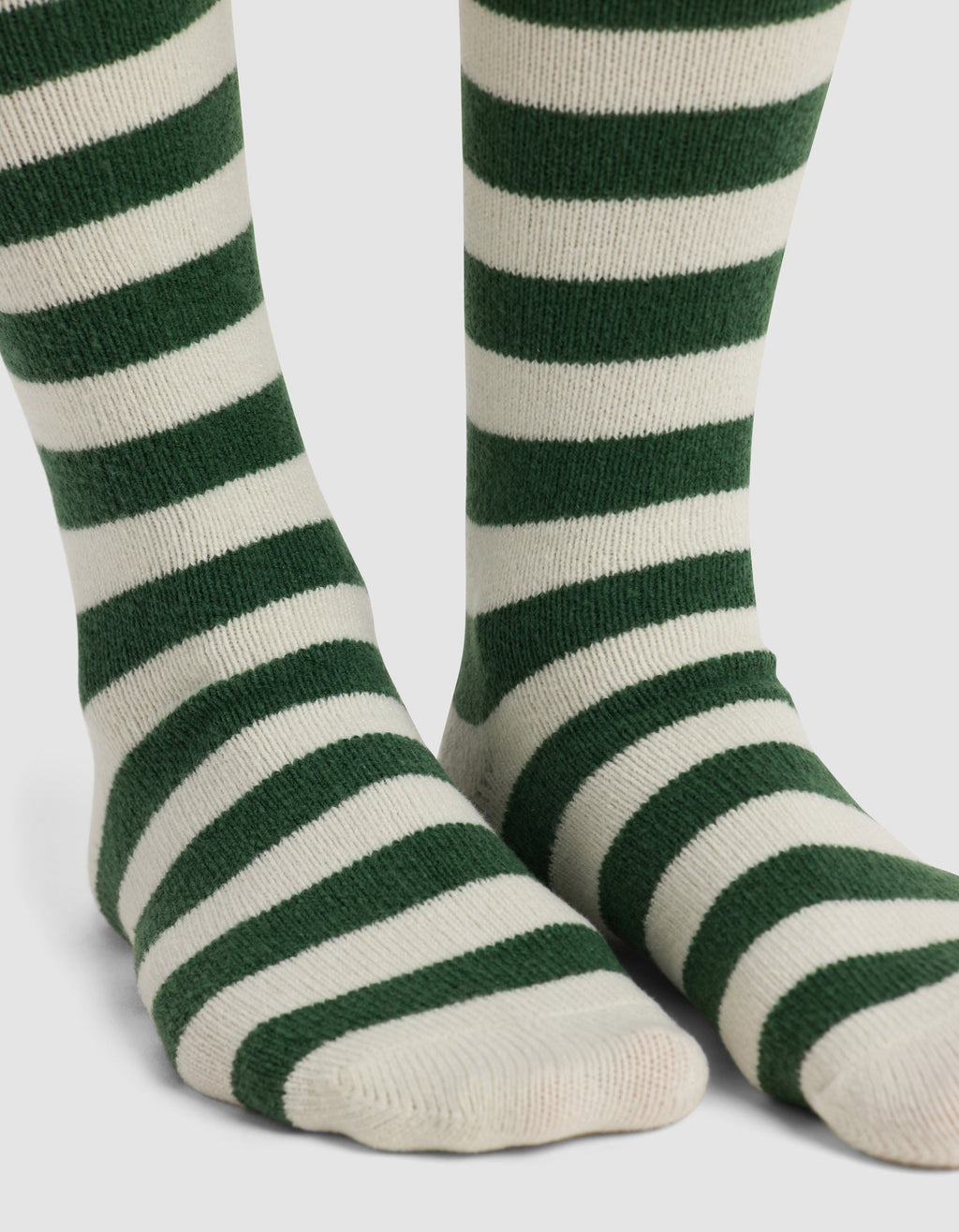Striped Plush Lounge Calf Sock - Last Chance