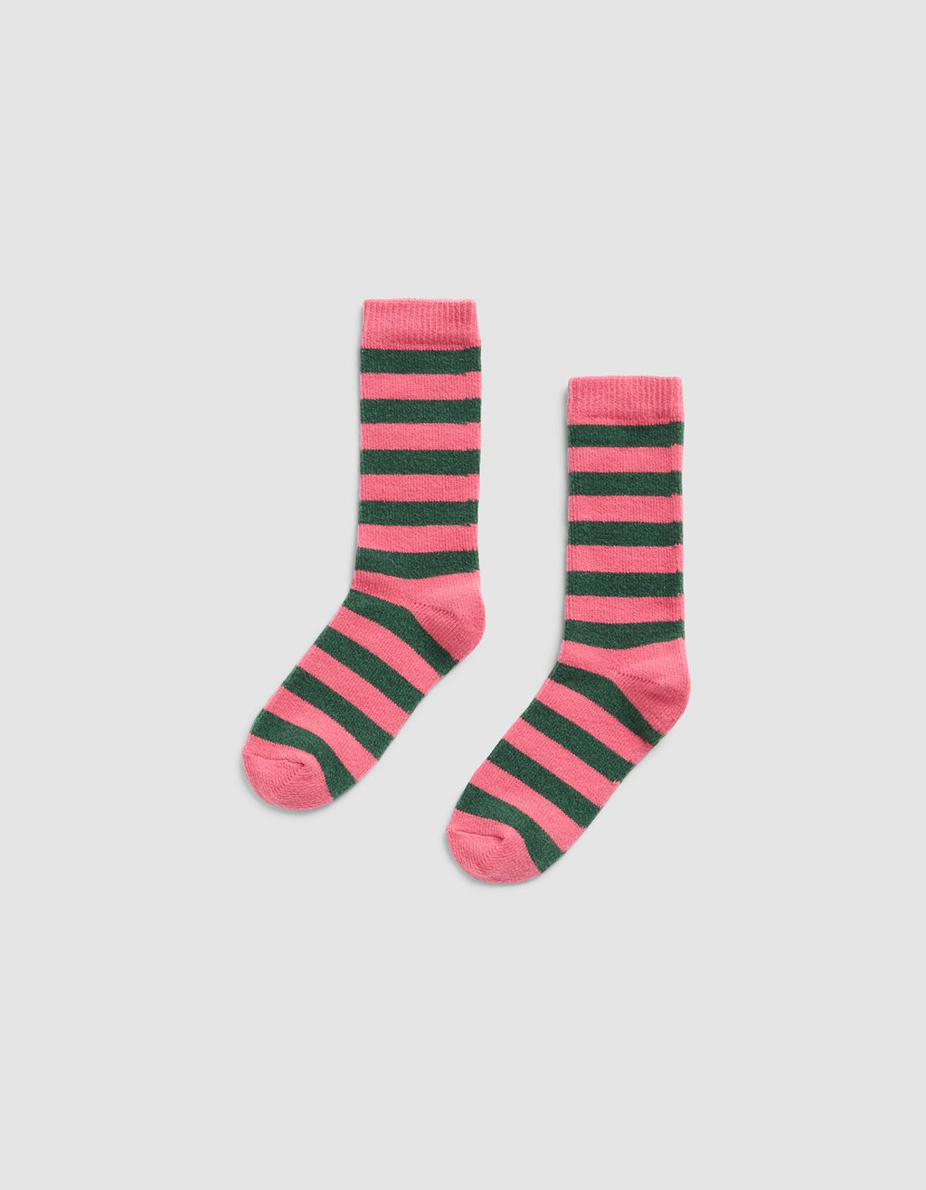 Striped Plush Lounge Calf Sock - Last Chance