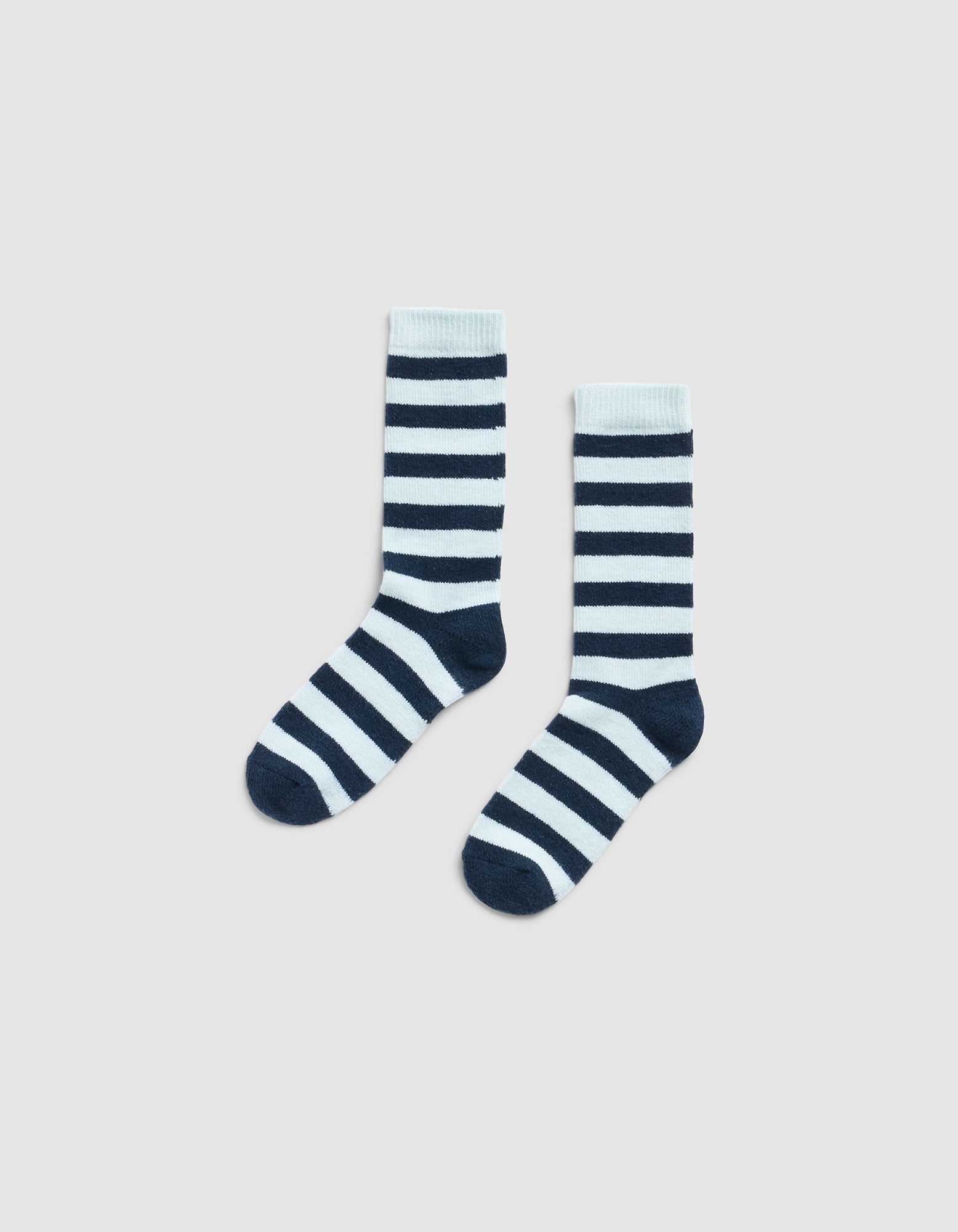 Striped Plush Lounge Calf Sock - Last Chance