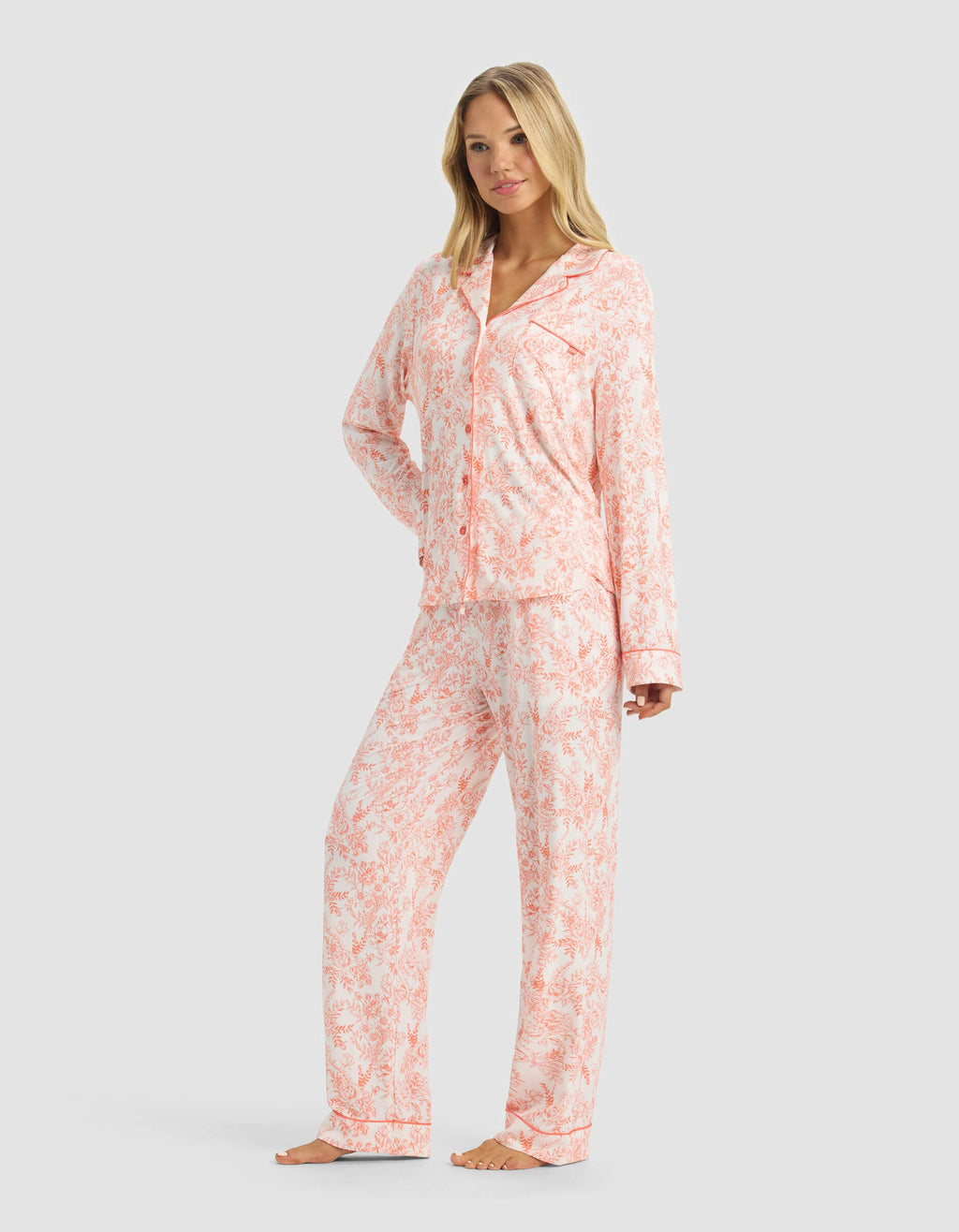 Women's Bamboo Stretch-Knit Long Sleeve Pajama Top - Last Chance