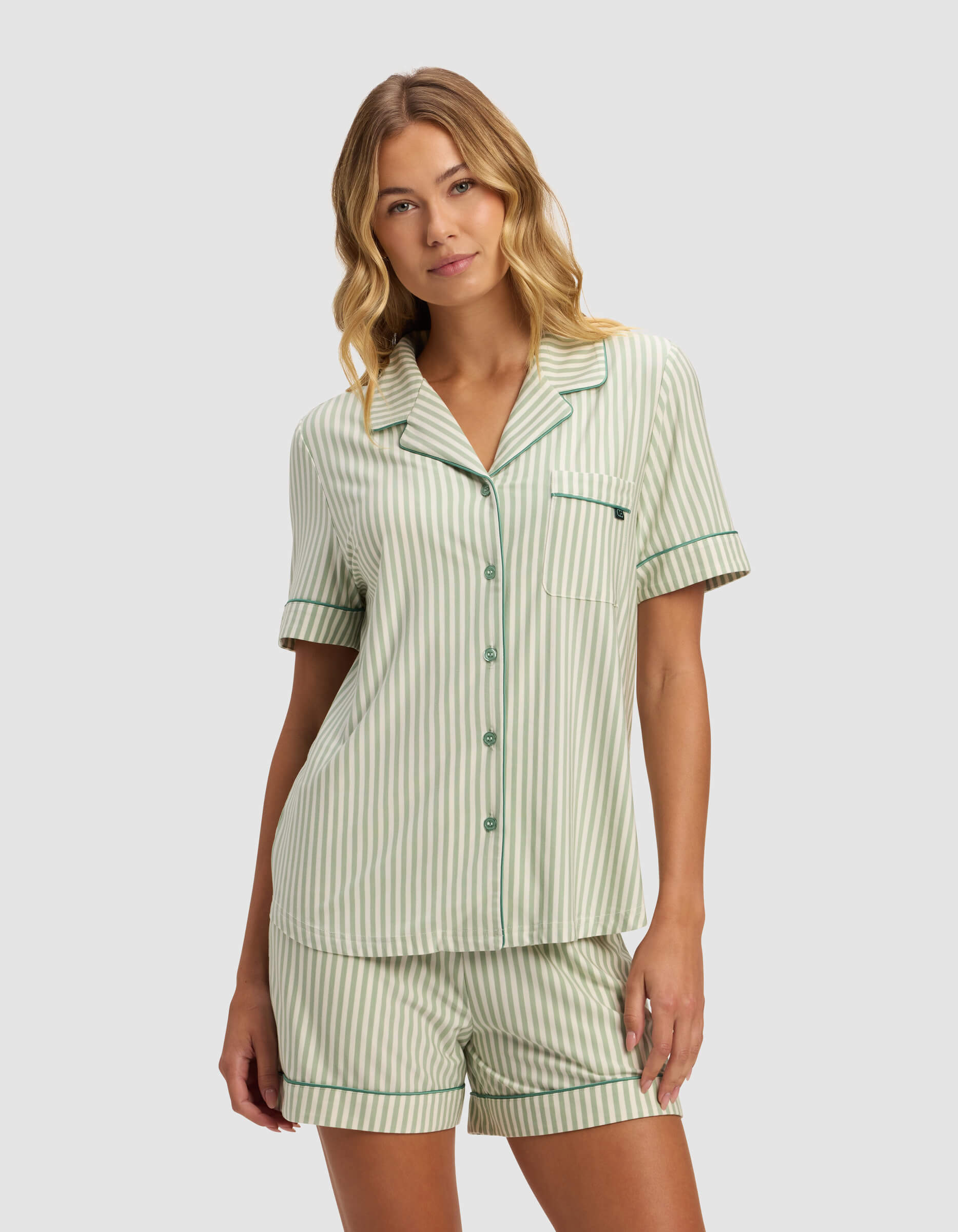Women's Bamboo Stretch-Knit Short Sleeve Pajama Top - Last Chance