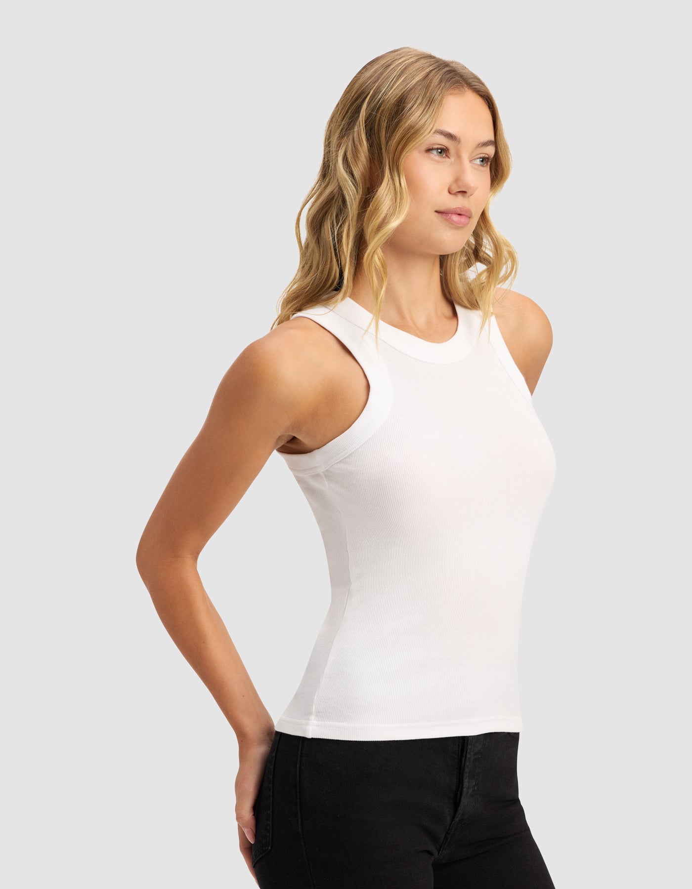 Women's Fine Ribbed Tank