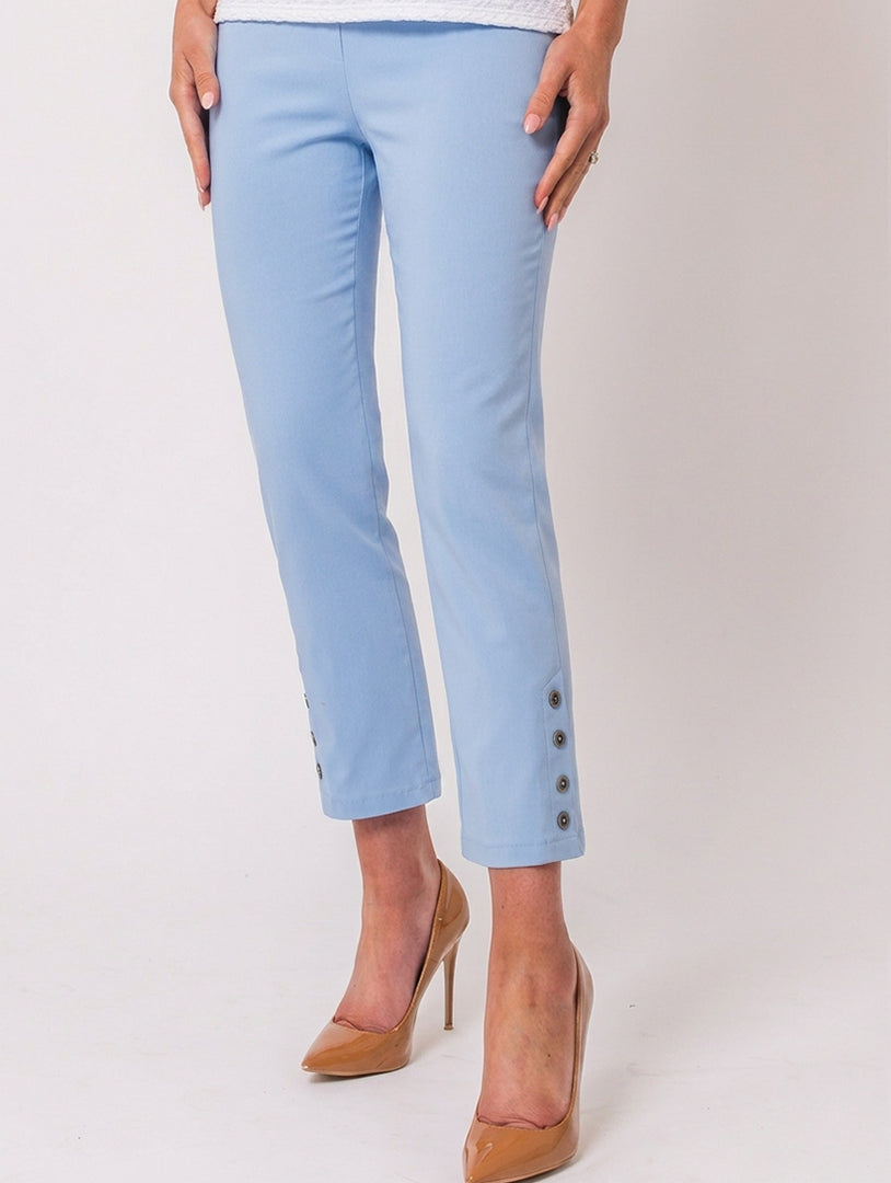 Button Crop Moda - Baby Blue