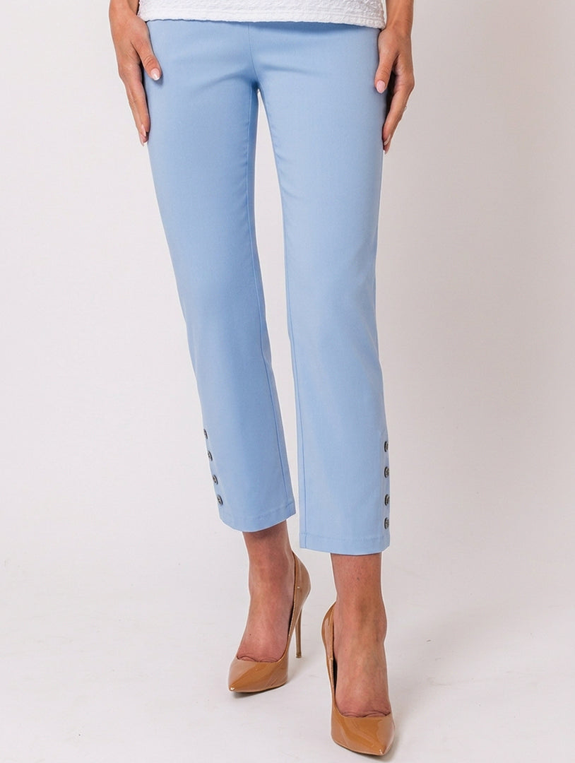 Button Crop Moda - Baby Blue